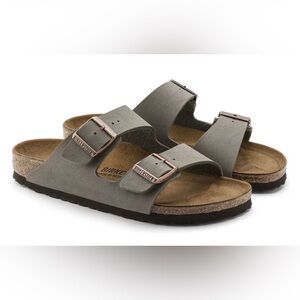 Birkenstock Taupe Sandals with Buckles